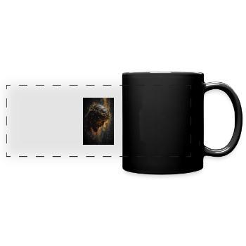 Man of Sorrows – Crowned in Thorns - Full Colour Panoramic Mug - black - Front