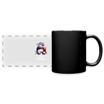 Tschechische Republik - Panorama-Tasse farbig - Schwarz - Vorne