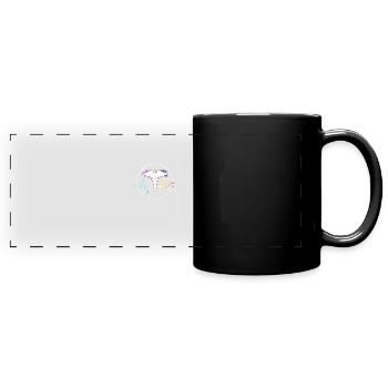 Arzt oder Ärztin , Krankenschwester - Liebe - - Panorama-Tasse farbig - Schwarz - Vorne