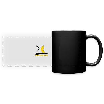 RUN RUN RUN! BANANA - Panorama-Tasse farbig - Schwarz - Vorne