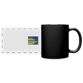 Nyan Nyan Cat Tshirt Hot Topic Shirt Onesie - Full Colour Panoramic Mug - black - Front