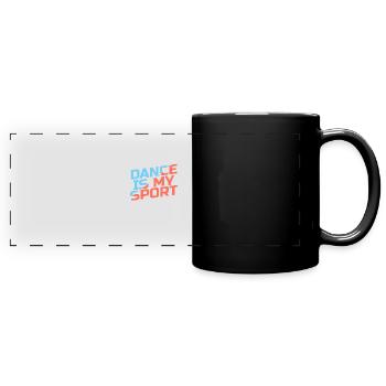 La danse est mon cadeau de sport Professeur d'esprit salsa hip hop - Mug panoramique uni - noir - Devant