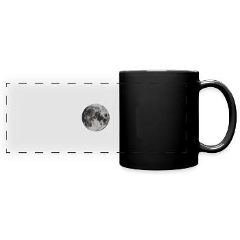 Just The Moon - Full Colour Panoramic Mug - black - Front
