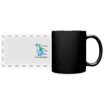 I'm the big cousin gift - Mug panoramique uni - noir - Devant