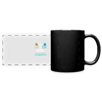 Gamer Girl - Full Colour Panoramic Mug - black - Front