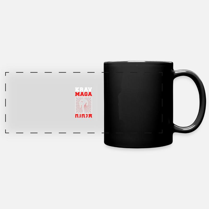 Krav Maga Apparel Israeli Self - Full Colour Panoramic Mug - black