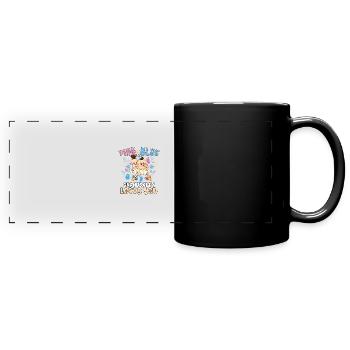Pink or Blue Granddaddy Loves You Best Grandpa - Full Colour Panoramic Mug - black - Front