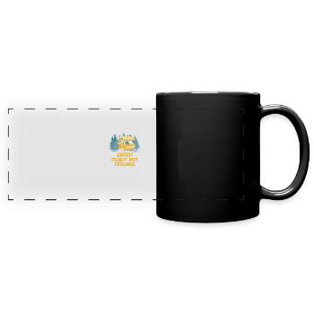 Vol Pas Sentiments Drôle de voyage Humour Voyage - Mug panoramique uni - noir - Devant