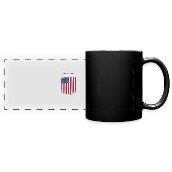 Wähler Gärtner - Panorama-Tasse farbig - Schwarz - Vorne