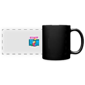 Cleaning Staff We Clean It Like We Mean It - Panorama-Tasse farbig - Schwarz - Vorne