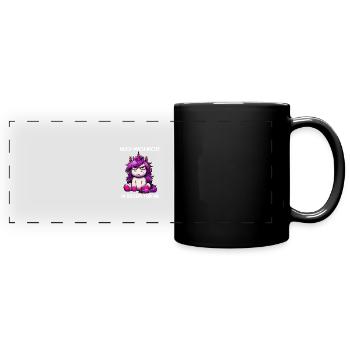 Ne me regarde pas sur ce ton - Mug panoramique uni - noir - Devant