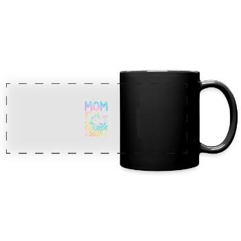 Mom Cruise 2024 - Panorama-Tasse farbig - Schwarz - Vorne