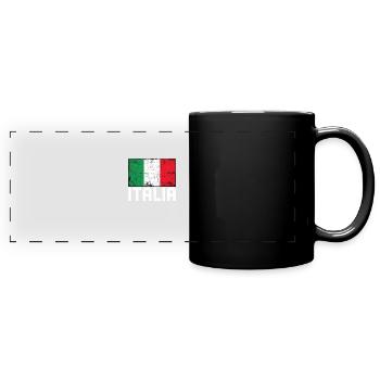 Italia - Panorama-Tasse farbig - Schwarz - Vorne