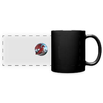 Red Cliff Dragon - Full Colour Panoramic Mug - black - Front