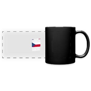 Tschechen Tschechisch Tschechien - Panorama-Tasse farbig - Schwarz - Vorne