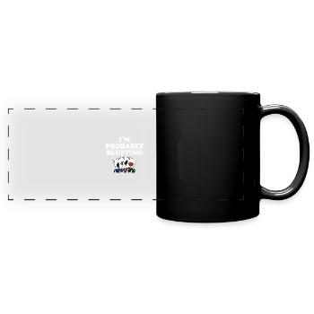 Je bluffe probablement Casino Poker Gambling Poker - Mug panoramique uni - noir - Devant