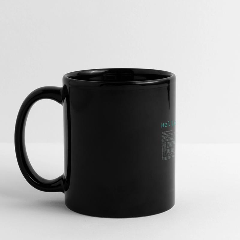 Hello World - Computer Pr... Programmierer & Nerd Panorama-Tasse farbig