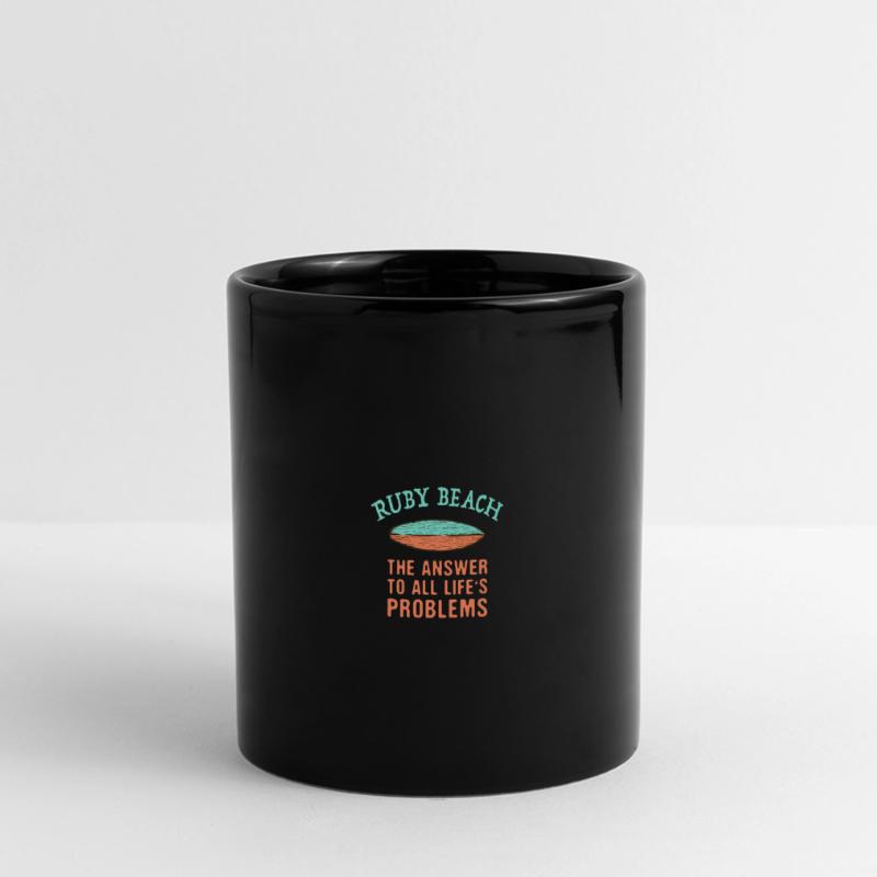 Ruby Beach Answer To All Life's Problems Surfing Full Colour Panoramic Mug