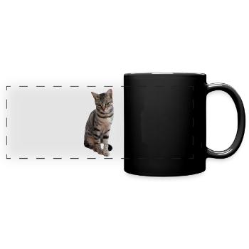 Katze Kätzchen Tigerkatze Katzenshirt Geschenk - Panorama-Tasse farbig - Schwarz - Vorne