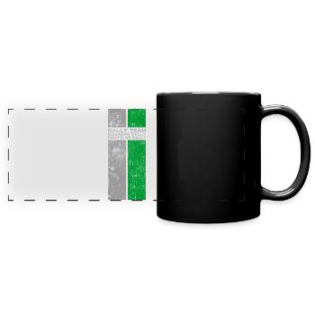 Rally Team Squadra Rally Classic Stripes Design - Panorama-Tasse farbig - Schwarz - Vorne