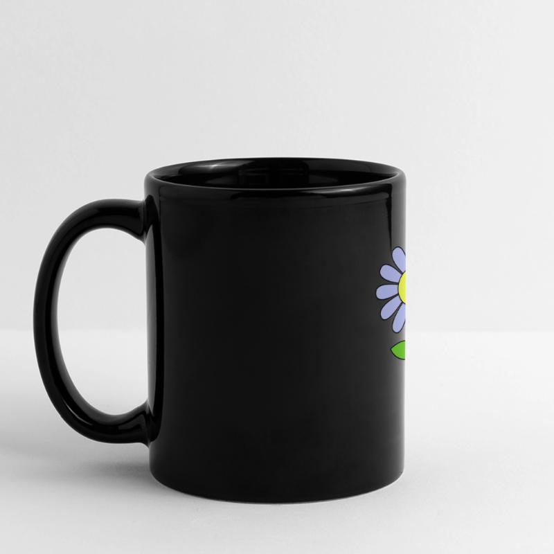 Conception mignonne de fleur Mug panoramique uni