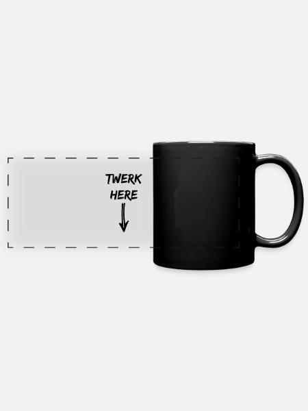 twerk - Mug panoramique uni - noir