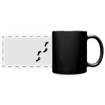 feets_f1 - Mug panoramique uni - noir - Devant