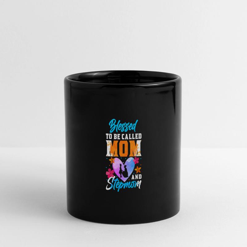 Stiefmutter Muttertag Stiefmama Mutter Panorama-Tasse farbig