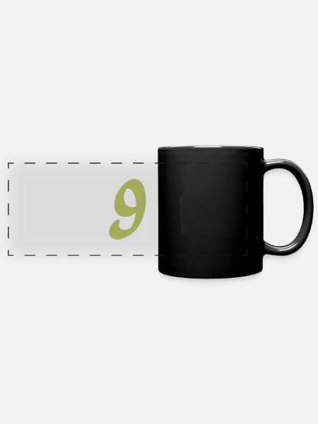 9 - Panorama-Tasse farbig - Schwarz