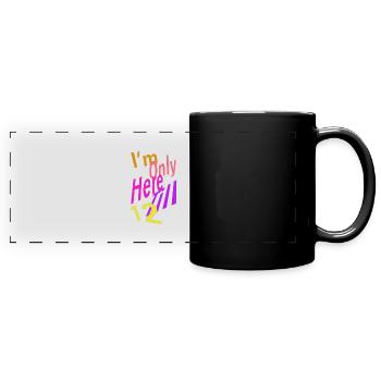 12 - Full Colour Panoramic Mug - black - Front