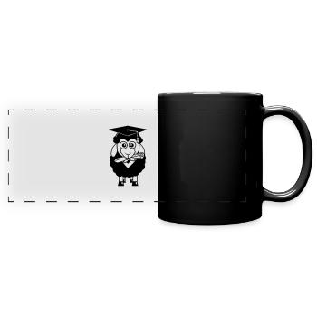 Sheep School Certificate College Graduation Abi Students - Full Colour Panoramic Mug - black - Front