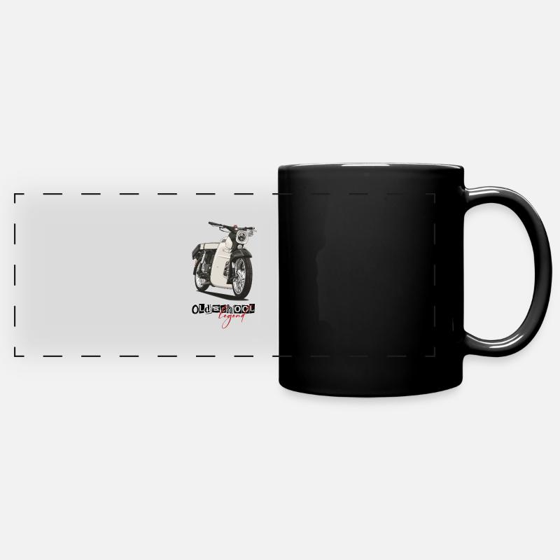 Star (beige) // Illustration - Full Colour Panoramic Mug - black