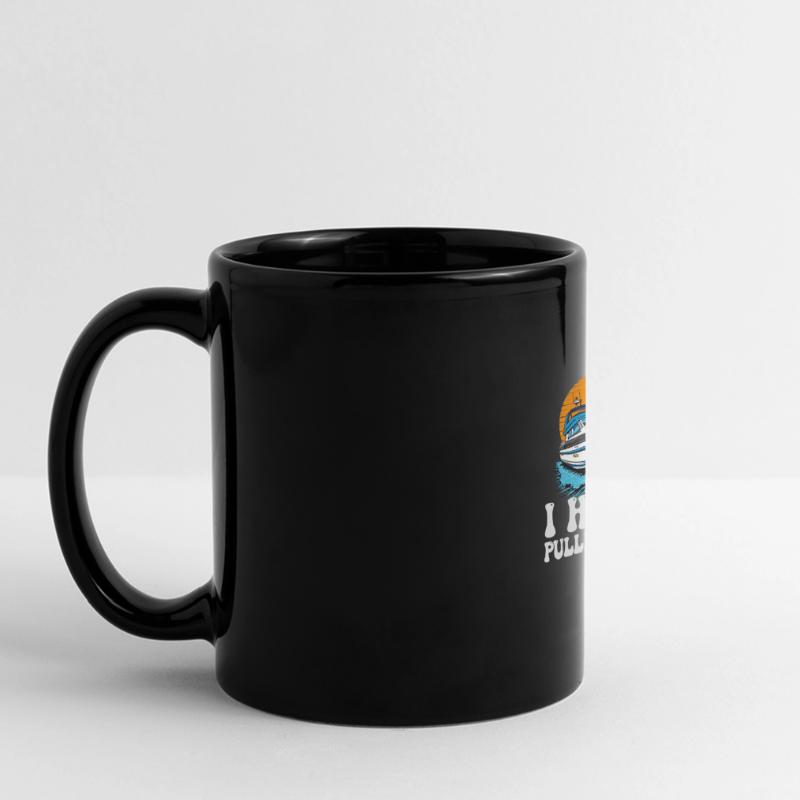 I Hate Pulling Out Funny Motorboating Quote Panorama-Tasse farbig