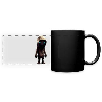 Gruseliger Charakter - Panorama-Tasse farbig - Schwarz - Vorne
