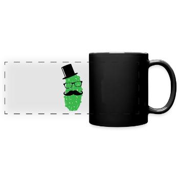 Mr. Gurke Gurken Truppe Sir Mister Dill with it 1c - Panorama-Tasse farbig - Schwarz - Vorne