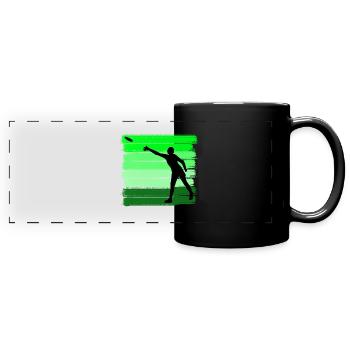 Friesbeesport Frisbee Disc Golf Disc Golf Player - Full Colour Panoramic Mug - black - Front