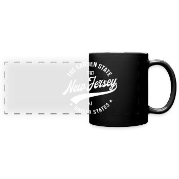New Jersey - Panorama-Tasse farbig - Schwarz - Vorne