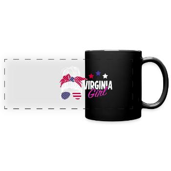 Virginia - Panorama-Tasse farbig - Schwarz - Vorne