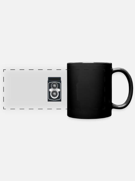Doppelobjektiv-Spiegelreflexkamera Sauber - Panorama-Tasse farbig - Schwarz