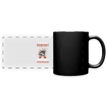 Kegel Kegler Kegelverein Kegeln - Panorama-Tasse farbig - Schwarz - Vorne