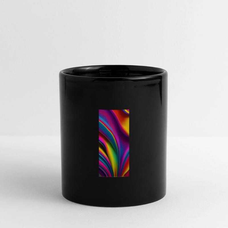 Explosion de couleurs de l’abstraction Mug panoramique uni