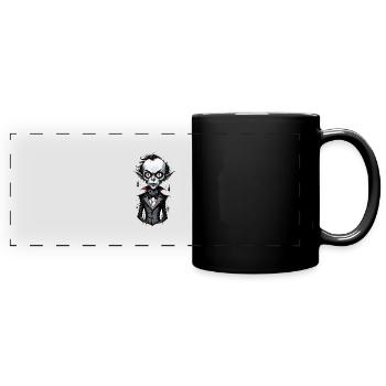 un vampire à grosse tête 8 - Mug panoramique uni - noir - Devant