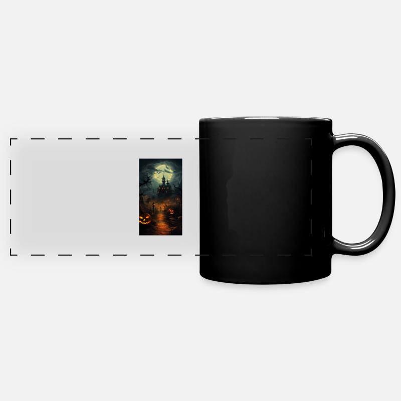 Horreur - Mug panoramique uni - noir
