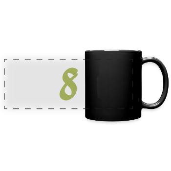8 - Full Colour Panoramic Mug - black - Front