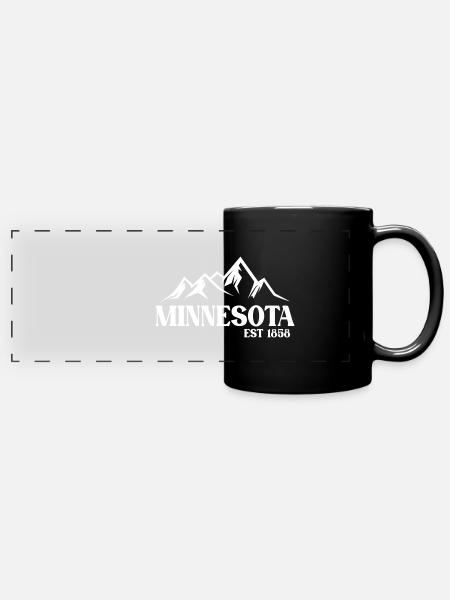 Minnesota - Panorama-Tasse farbig - Schwarz