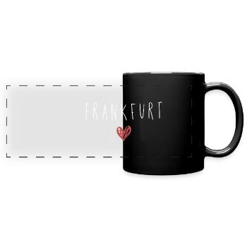 Frankfurt Love Love - Full Colour Panoramic Mug - black - Front