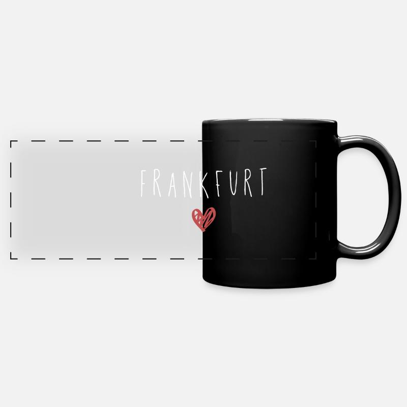 Francfort Love Love - Mug panoramique uni - noir