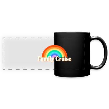 Family Cruise - Full Colour Panoramic Mug - black - Front