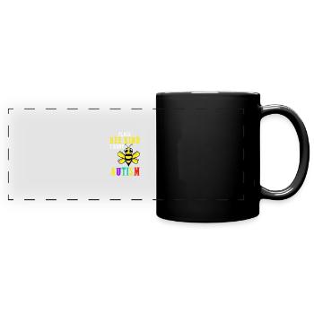 Please Bee Kind I Have Autism - Full Colour Panoramic Mug - black - Front