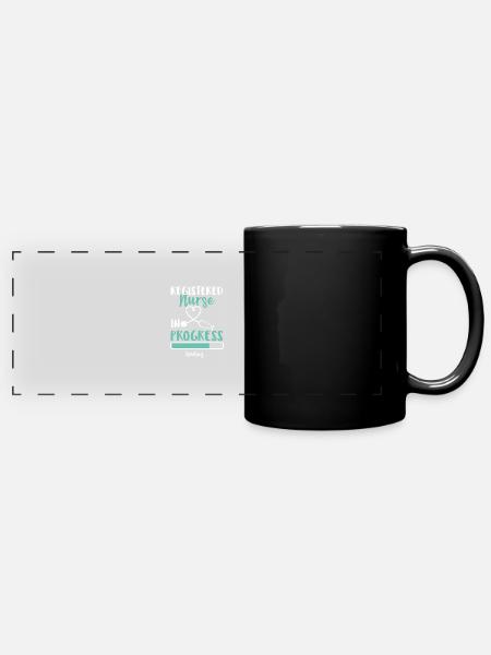 Registered Nurse In Progress Loading - Panorama-Tasse farbig - Schwarz